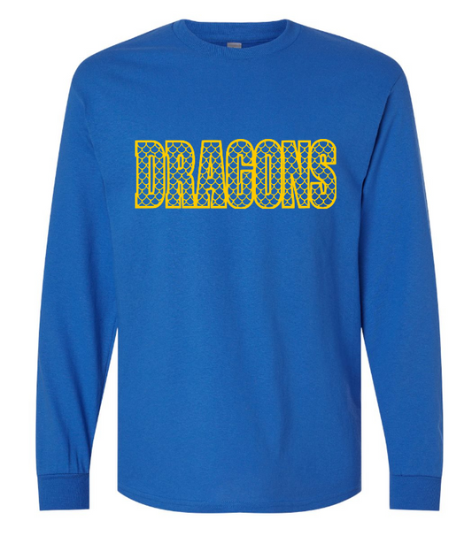 Youth Heavy Cotton Long Sleeve Tee – Dragon scales