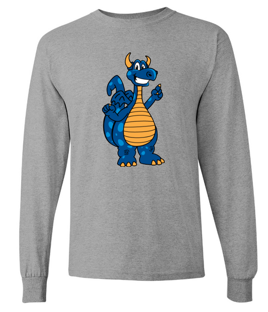 Youth Heavy Cotton Long Sleeve Tee - Cheerful Chester