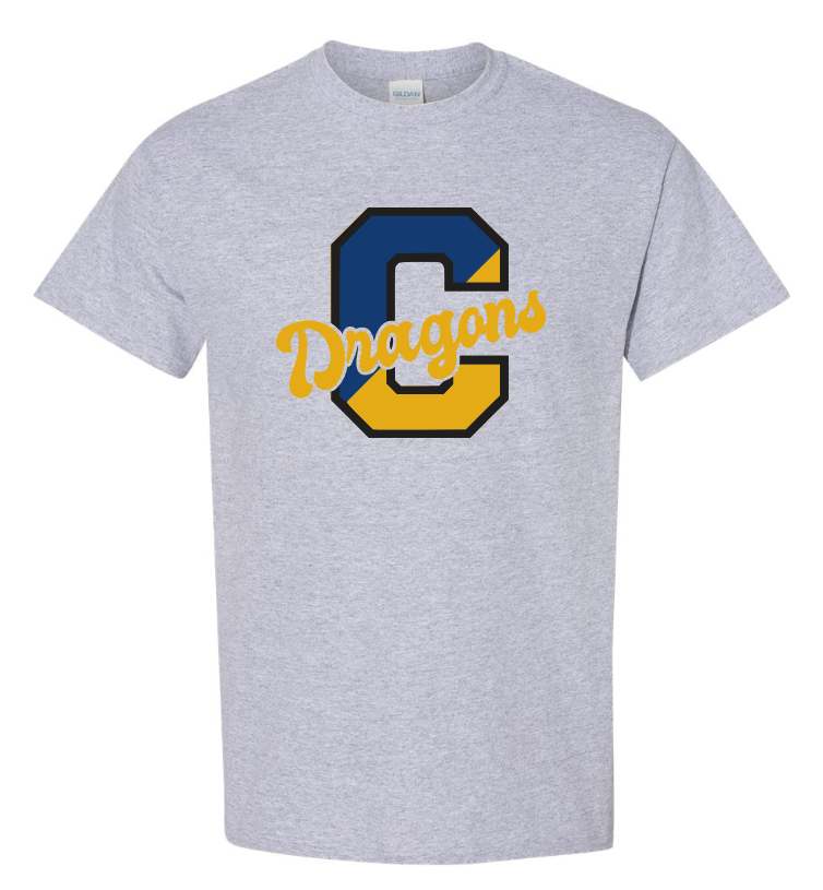 Youth Heavy Cotton Short Sleeve Tee – Chesterfield Dragons Logo