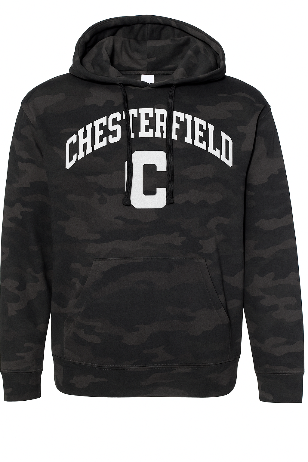 Camo Hoodie – Chesterfield Logo