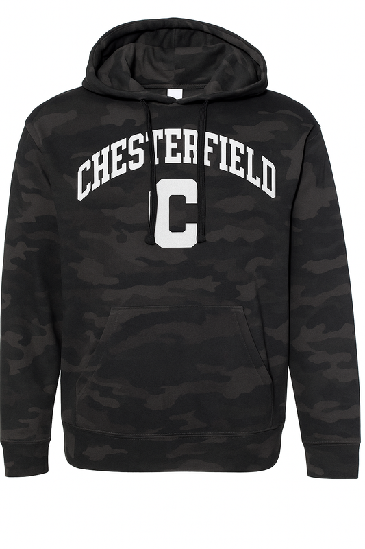 Camo Hoodie – Chesterfield Logo