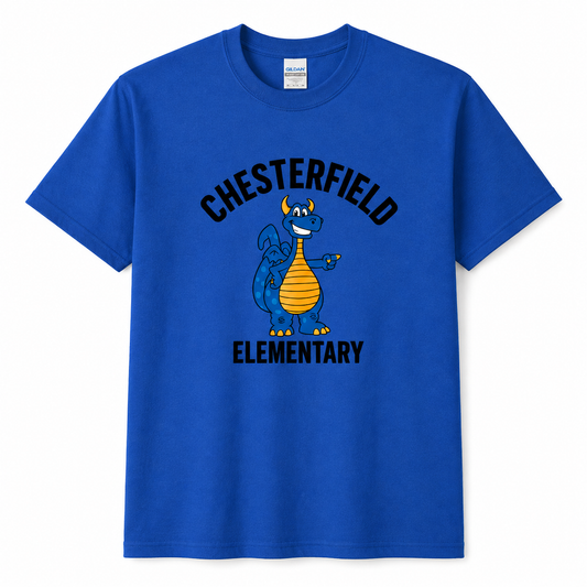 Chesterfield Elementary Dragon Mascot Tee