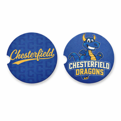 Chesterfield Dragons Car Coaster Set (2 pack)