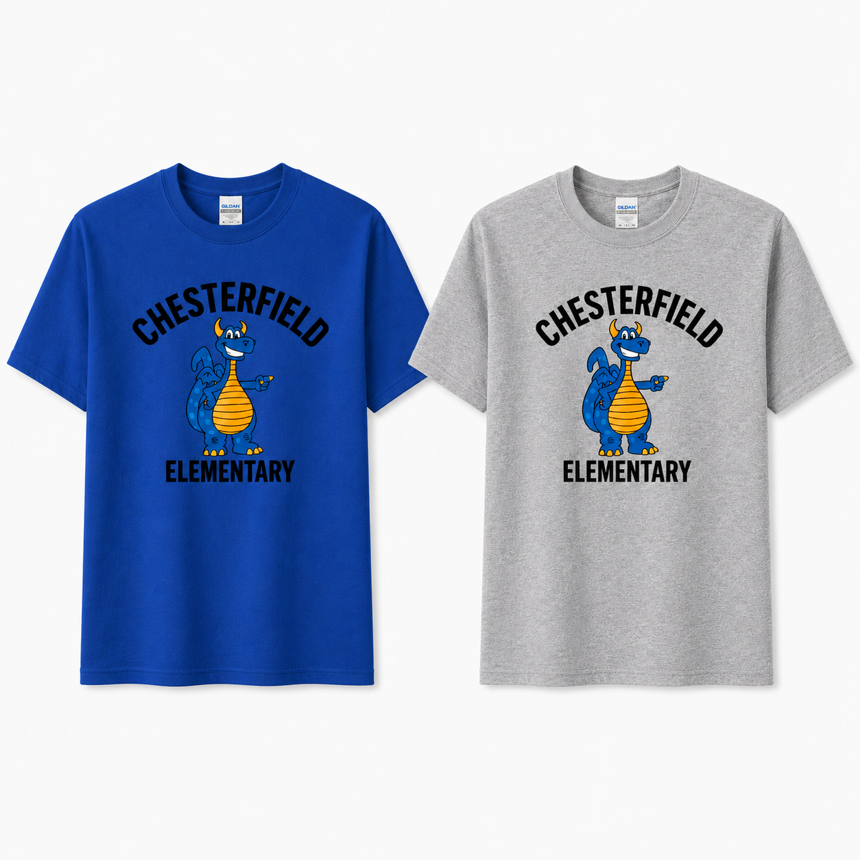 Chesterfield Elementary Dragon Mascot Tee