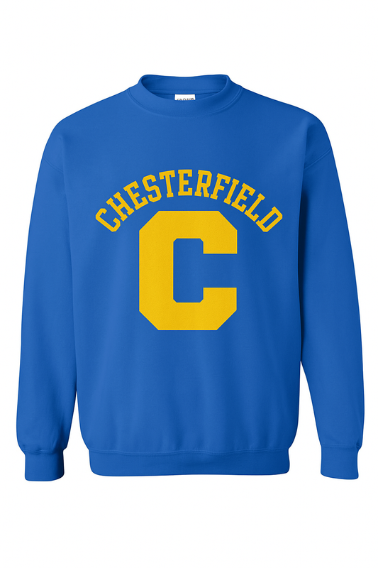 Youth Crewneck Sweatshirt - Chesterfield logo